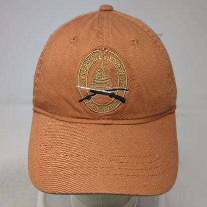 Orange One Size Baseball Cap Congressional Sportsmen's Foundation Slideback Hat