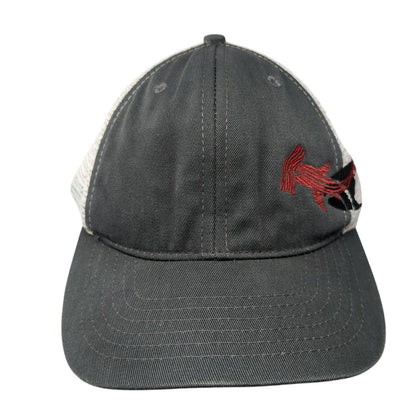 Cloud-Fit Snapback Trucker Hat Gray One Size Adjustable Mesh Back Crazy Shirts