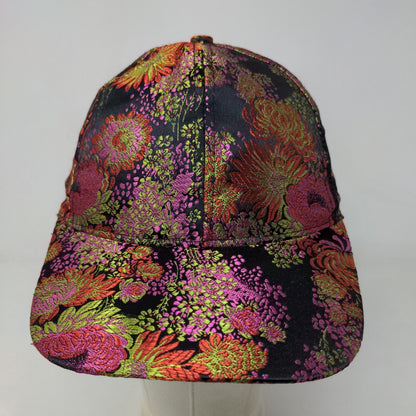 Unbranded Women's Embroidered Floral Colorful Hat Adjustable Logo