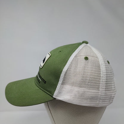 Simms Fishing Products Bozeman Montana Snapback Trucker Hat Green OSFA Mesh Back