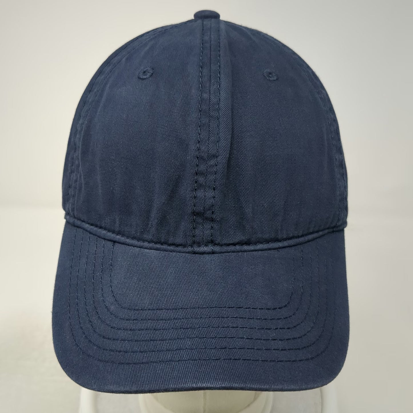 Goodfellow & Co Blue Baseball Cap One Size Leather Strapback Blank Cotton Hat