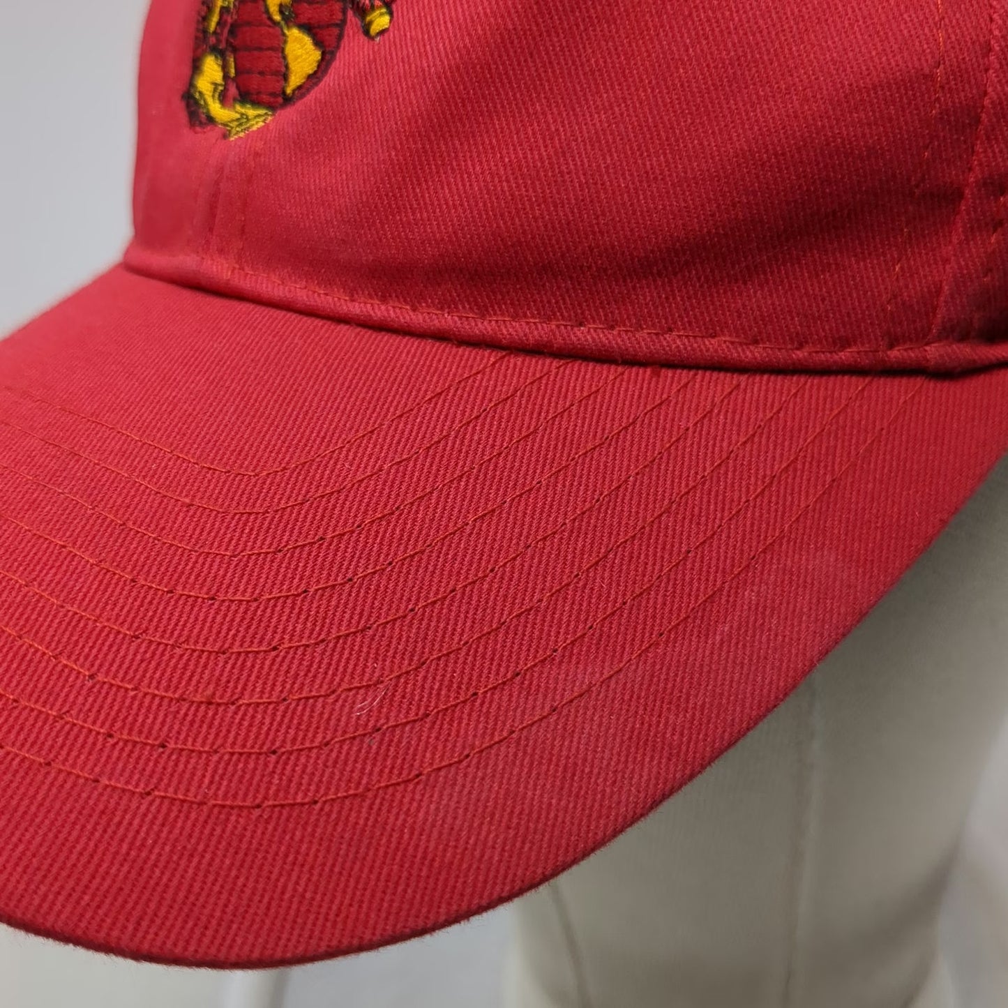 Nissun USMC Snapback Hat Red One Size Eagle Globe Anchor Embroidery Military