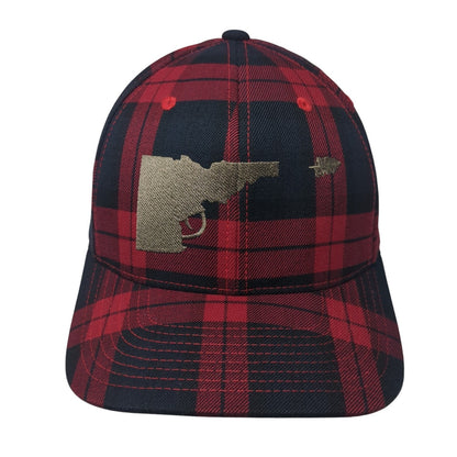 Idaho Tree Gun Fitted Baseball Cap Multicolor XL Checkered Flexfit Yupoong
