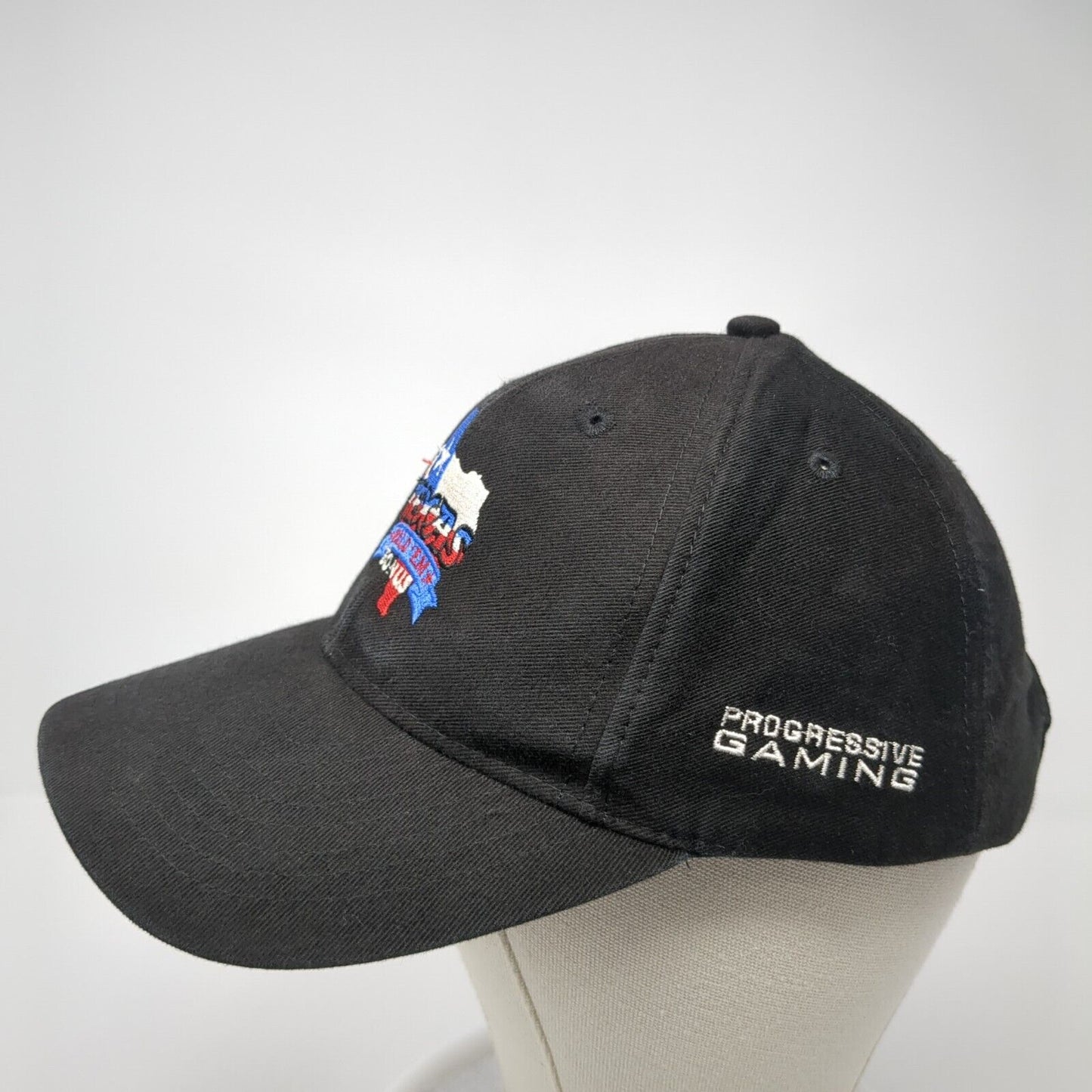 TEXAS Hold 'Em Bonus Progressive Gaming Slideback Hat Black OS Adjustable Mohr's