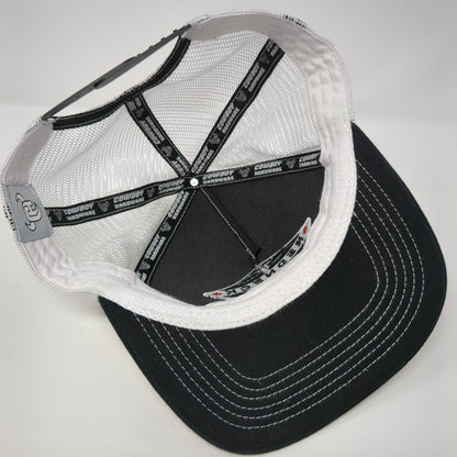 Redneck Snapback Mesh Back Trucker Hat Black One Size Cowboy Hardware