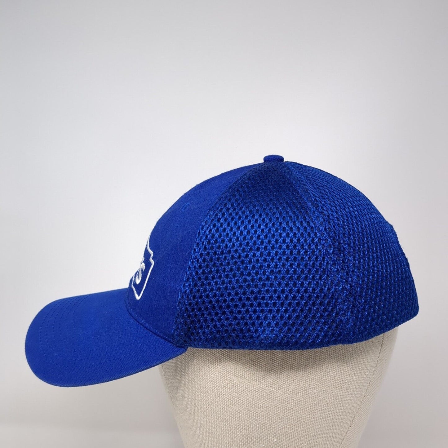 Lowe's Strapback Hat Blue One Size Adjustable Embroidered Mesh Back Cotton