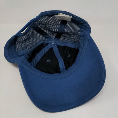 Sonic Snapback Hat Blue One Size Embroidered Mesh Back Solid 6 Panel