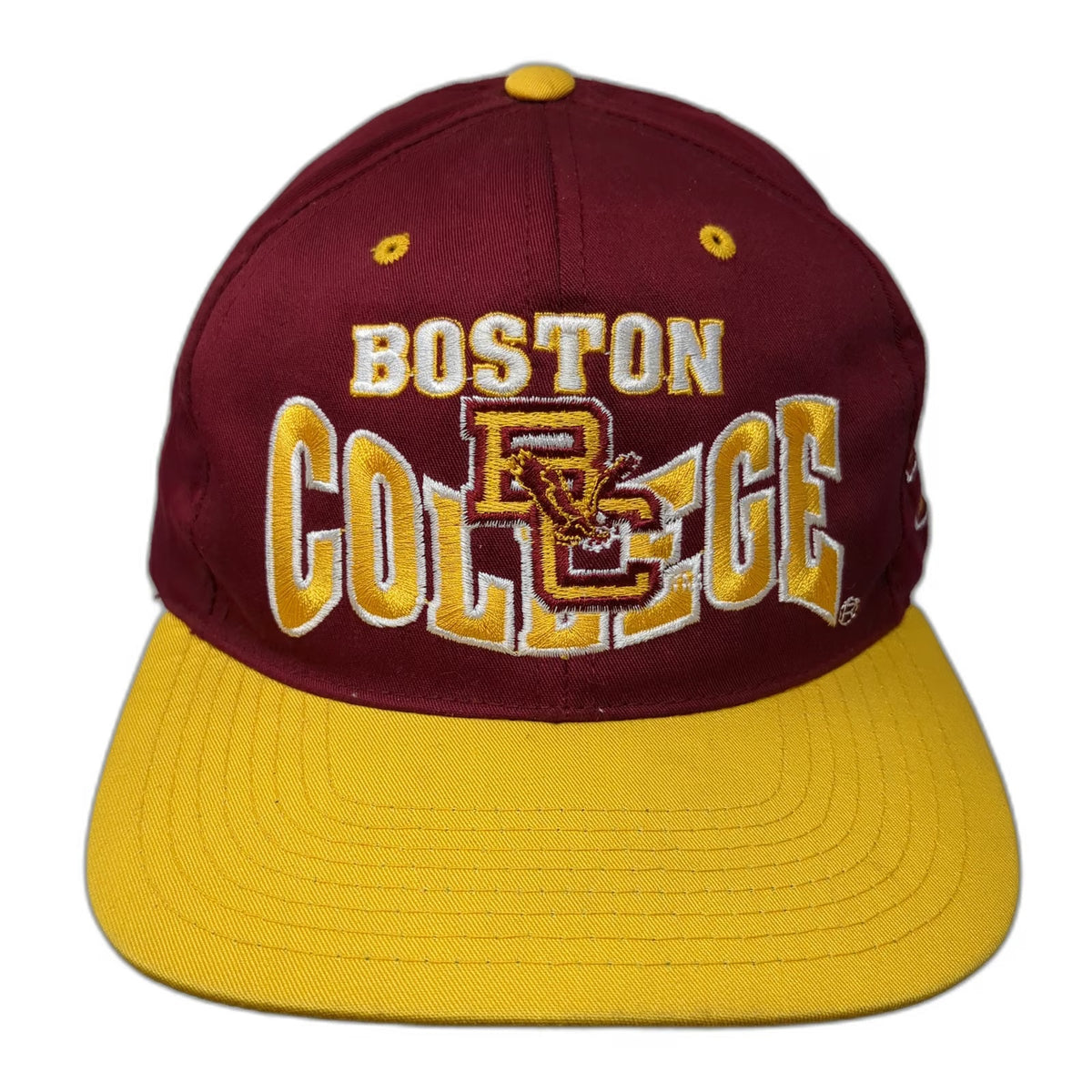 Boston College Eagles NCAA GCC Snapback Red Yellow Hat Vintage 1984 80's