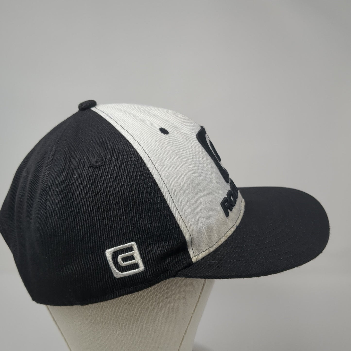 Rockwell Snapback Hat Black One Size Colorblock Adjustable Embroidered