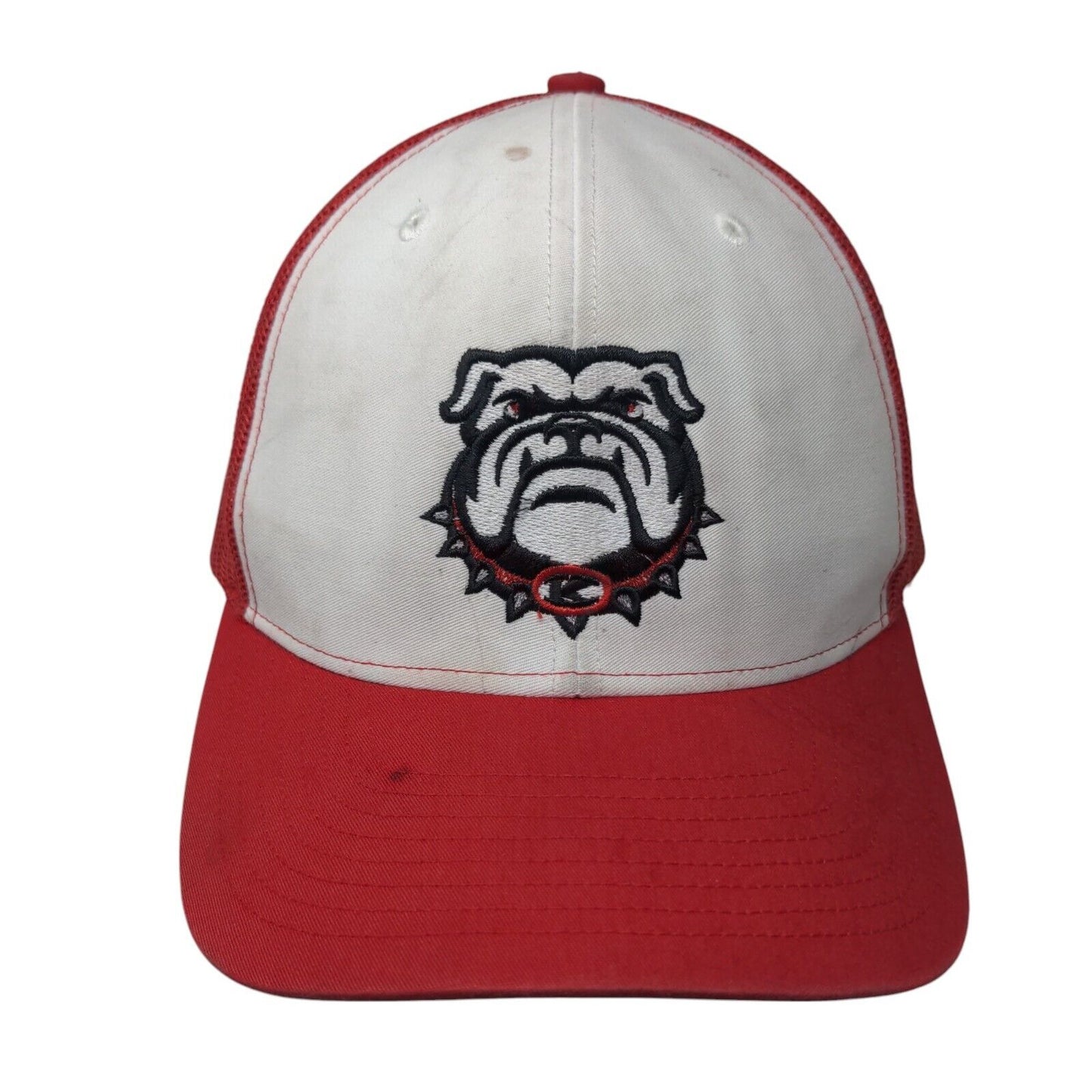 Georgia Bulldogs Snapback Trucker Hat Red OS Adjustable Mesh Back Richardson