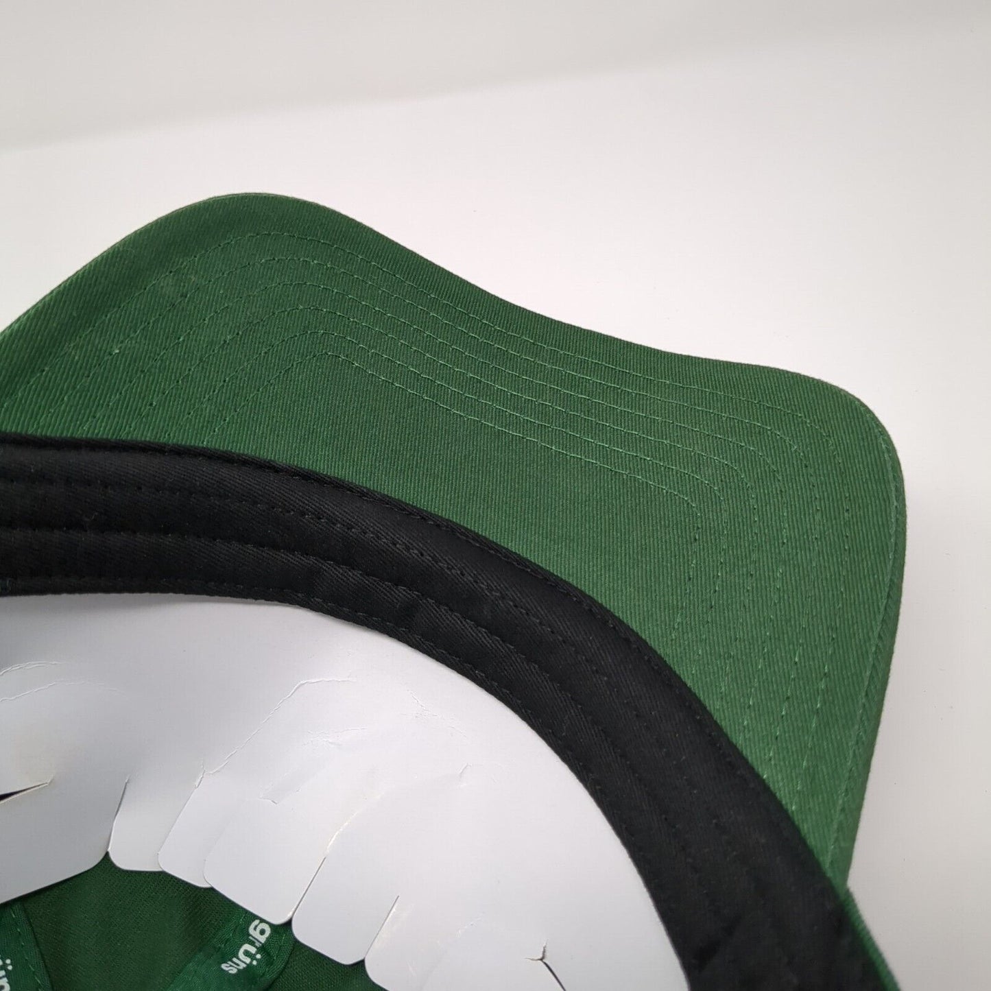 Gruns Slideback Hat Green One Size Embroidered Logo Adjustable 6 Panel