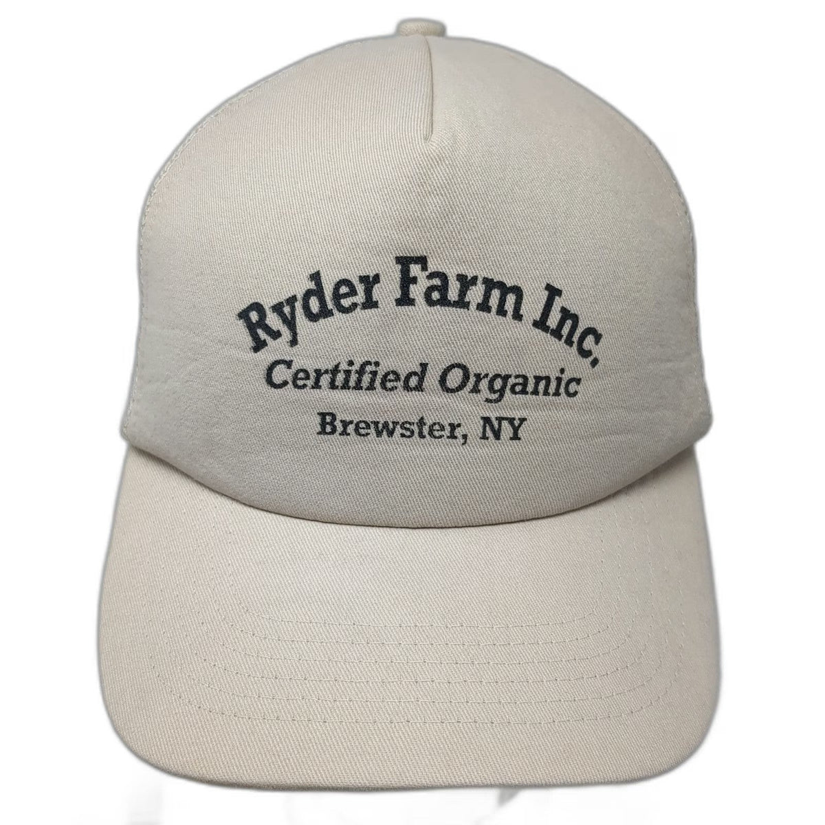 KC Caps Trucker Hat Beige One Size Ryder Farm Inc Certified Organic Brewster NY