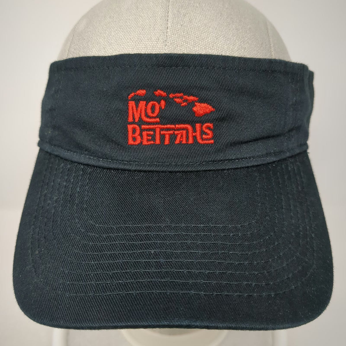 Port & Company Visor Black One Size Mo' Bettahs Hawaiian Islands Embroidered hat