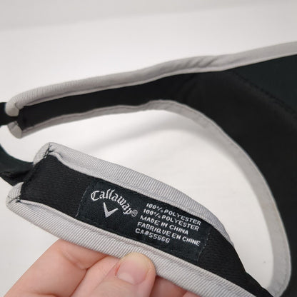 Callaway Strapback Golf Sun Visor Hat Black One Size Adjustable Lightweight