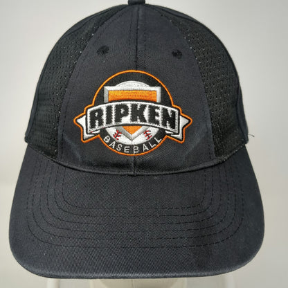Ripken Baseball Hat Black One Size Mesh Signature Cal Jr Adjustable Strapback