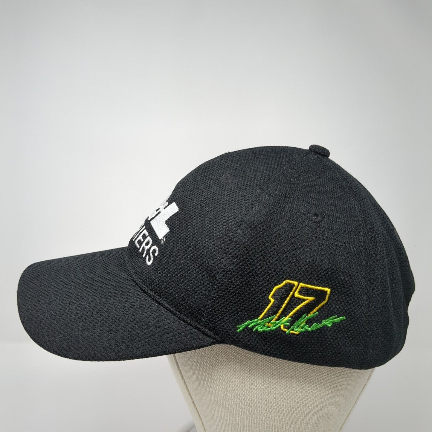 R+L Carriers Racing Slideback Hat Black One Size Adjustable Embroidered Idegy