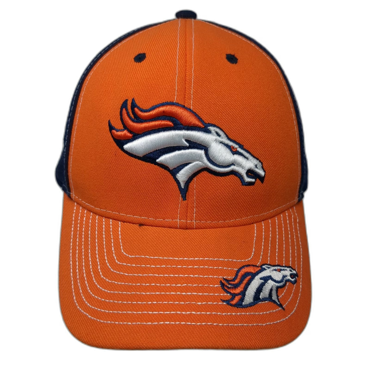 Fan Favorite Denver Broncos Baseball Cap Orange Blue One Size Embroidered Hat