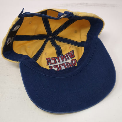 Promoshop Winter Games of Idaho Baseball Cap Yellow Blue One Size Slideback hat