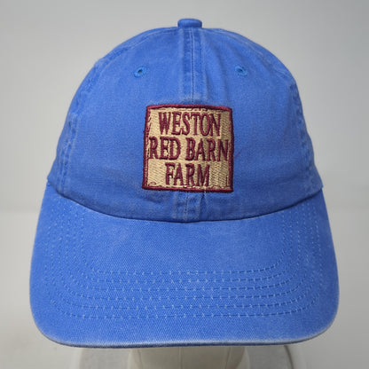 Weston Red Barn Farm Slideback Hat Blue One Size Adjustable Port Authority
