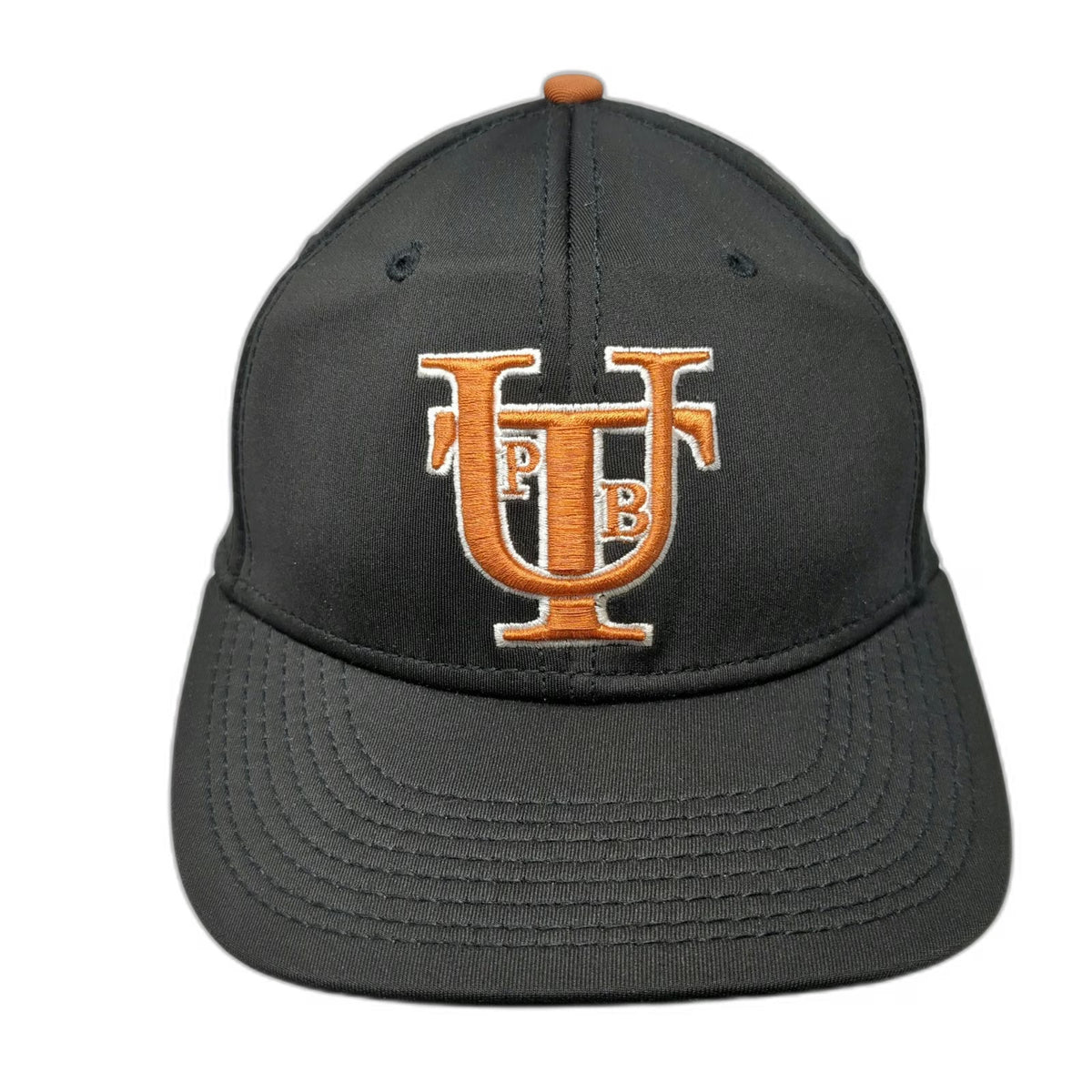 The Game Baseball Cap Black 7 Fitted UTPB University Pro Hat University of Texas