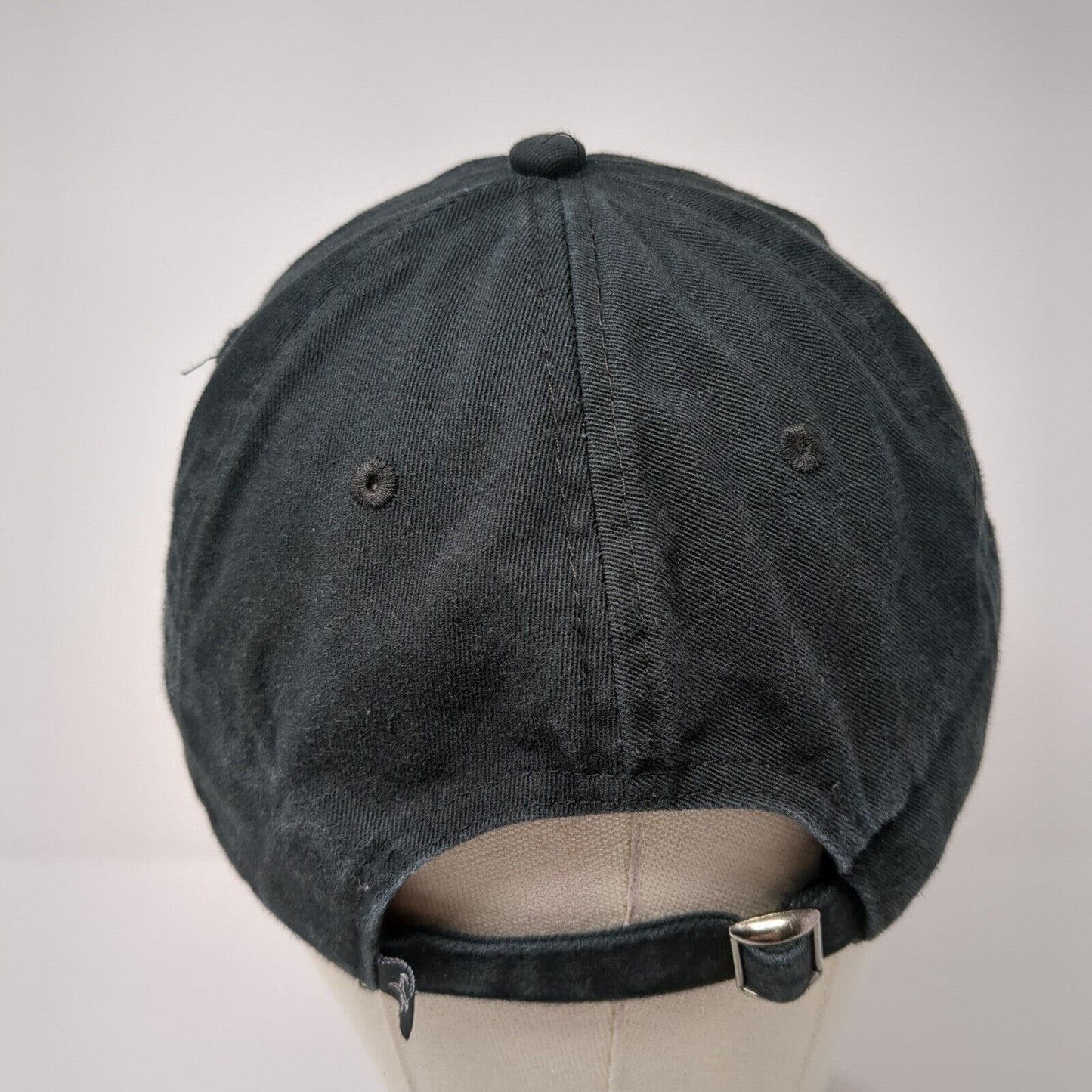 Palm Tree Slideback Hat Black One Size Adjustable Embroidered Jet Set Surf Shop