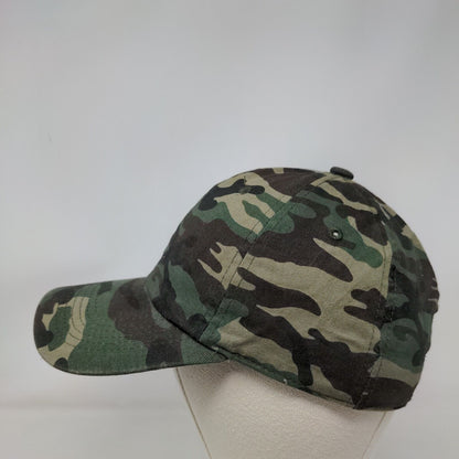 Ethos Slideback Hat Camouflage OSFA Adjustable Vented Holes 6 Panel Blank