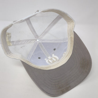 Husqvarna Snapback Mesh Back Trucker Hat Gray One Size Colorblock