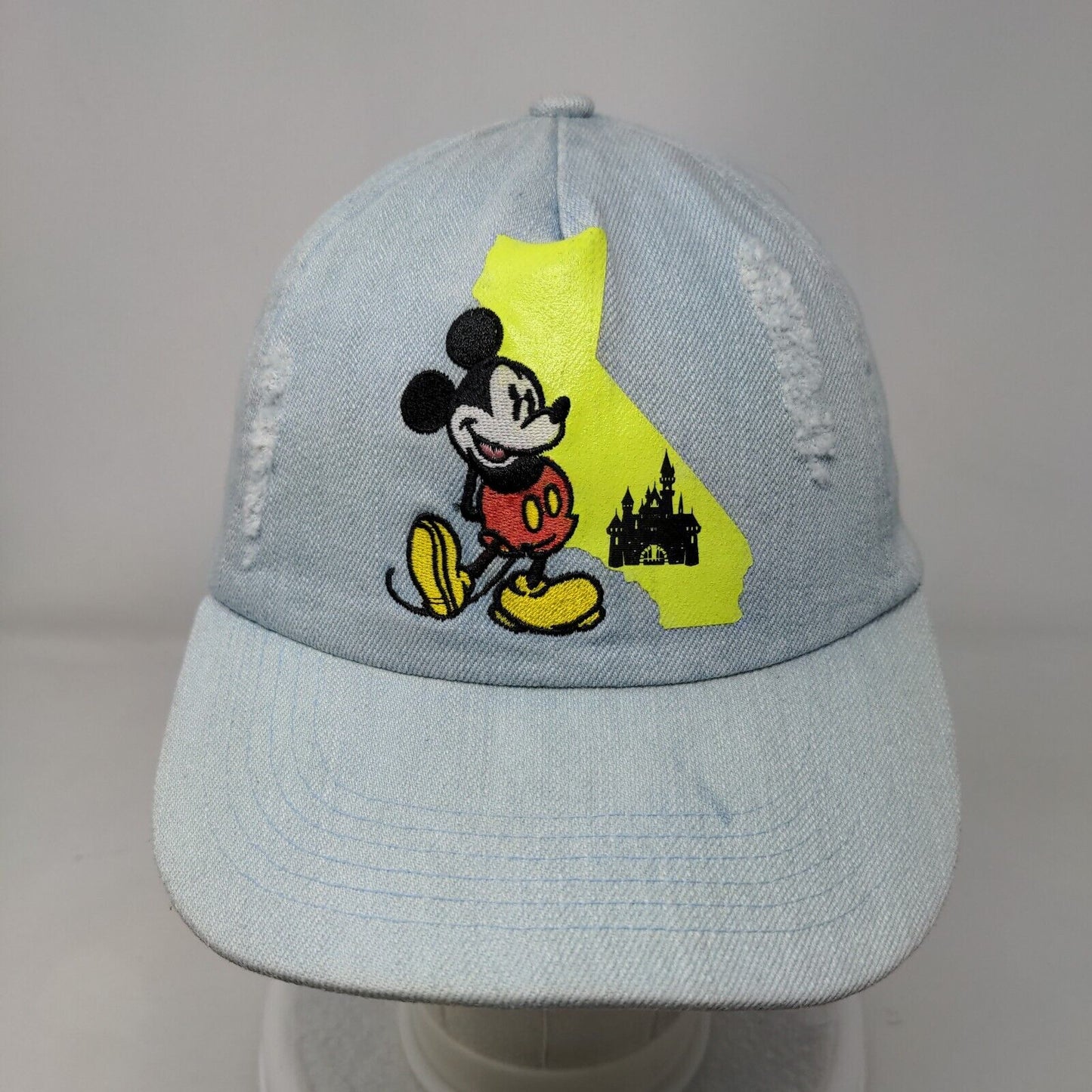 Mickey Mouse Slideback Hat Blue Adult Embroidered Disneyland Resort