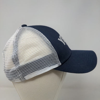 Yeti Coolers Men's Snapback Mesh Back Hat Blue White Embroidered Logo