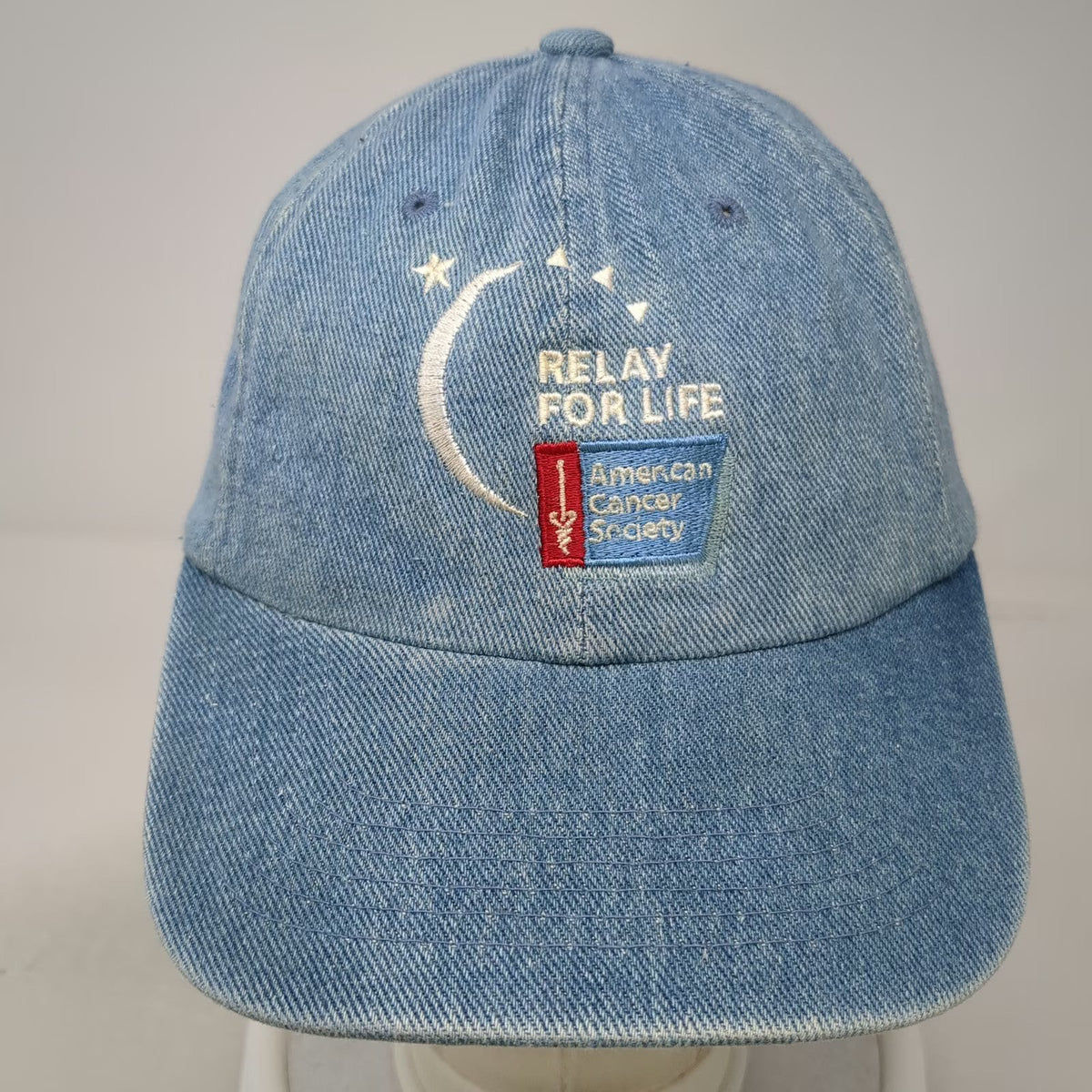 Sportsman Baseball Cap Blue One Size Relay For Life American Cancer Society Hat