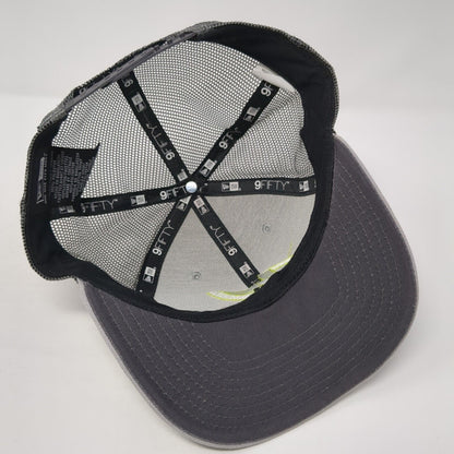 Letter M Snapback Mesh Back Trucker Hat Gray One Size New Era 9Fifty