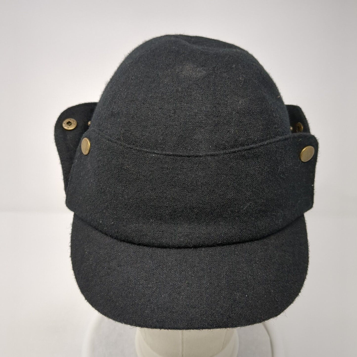 Jessica Simpson Fitted Hat Black One Size Ear Flap Solid Blank Outdoor