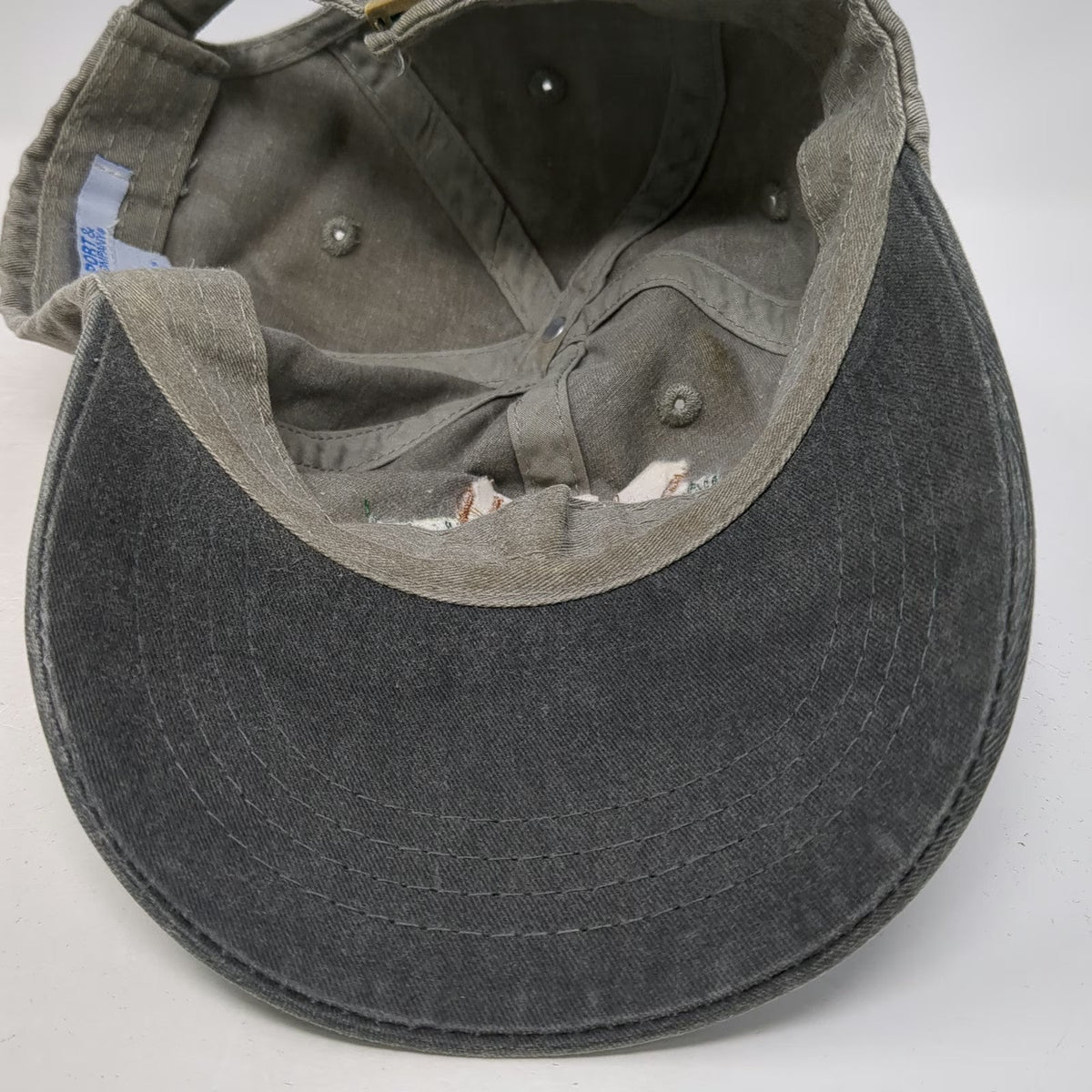 Port & Company Baseball Cap Gray Black One Size Idaho Master Naturalist Bird Hat