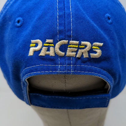 Home Court Men's Strapback Hat Blue OSFM Embroidered Indiana Pacers Logo