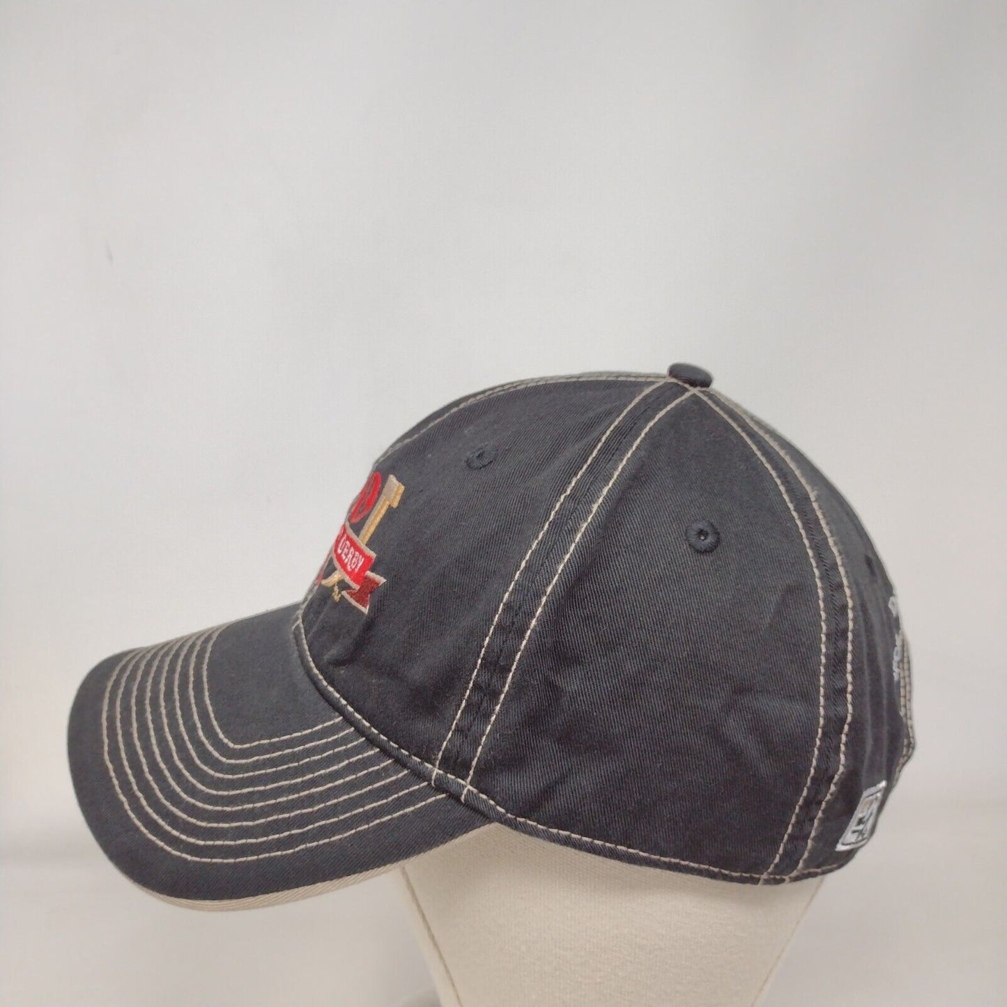The Game 140th Kentucky Derby Slideback Hat Black OSFA Embroidered Logo Cotton