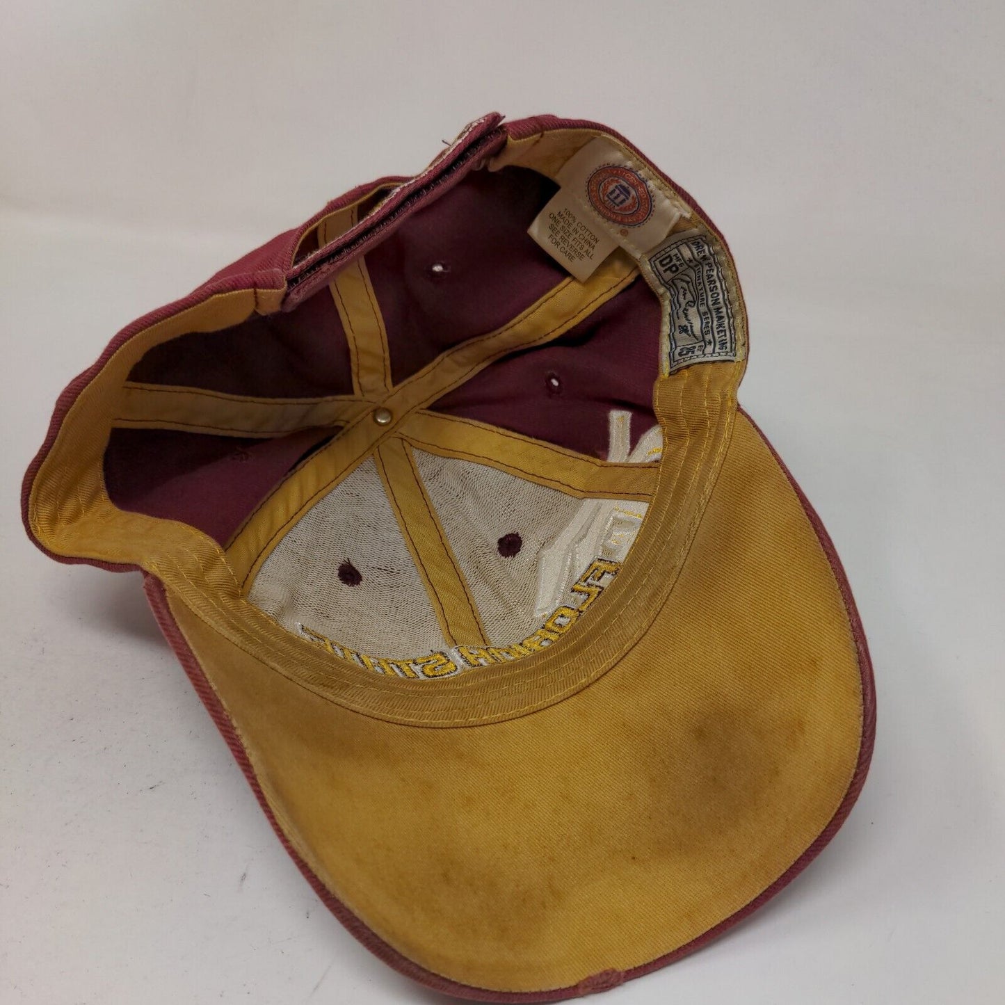 Drew Pearson Men's Strapback Hat Red Size OSFA Florida State Seminoles Logo