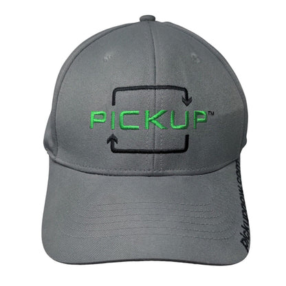 Pickup Strapback Hat Gray One Size Adjustable Embroidered 6 Panel