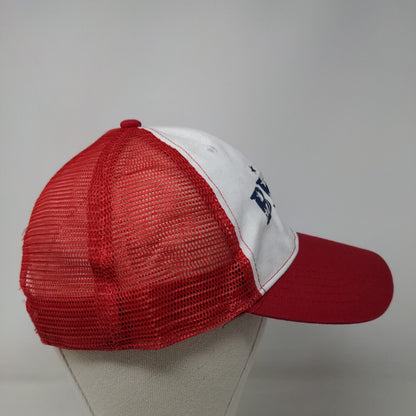 Beer Snapback Mesh Back Trucker Hat Red OSFA Colorblock Infinity