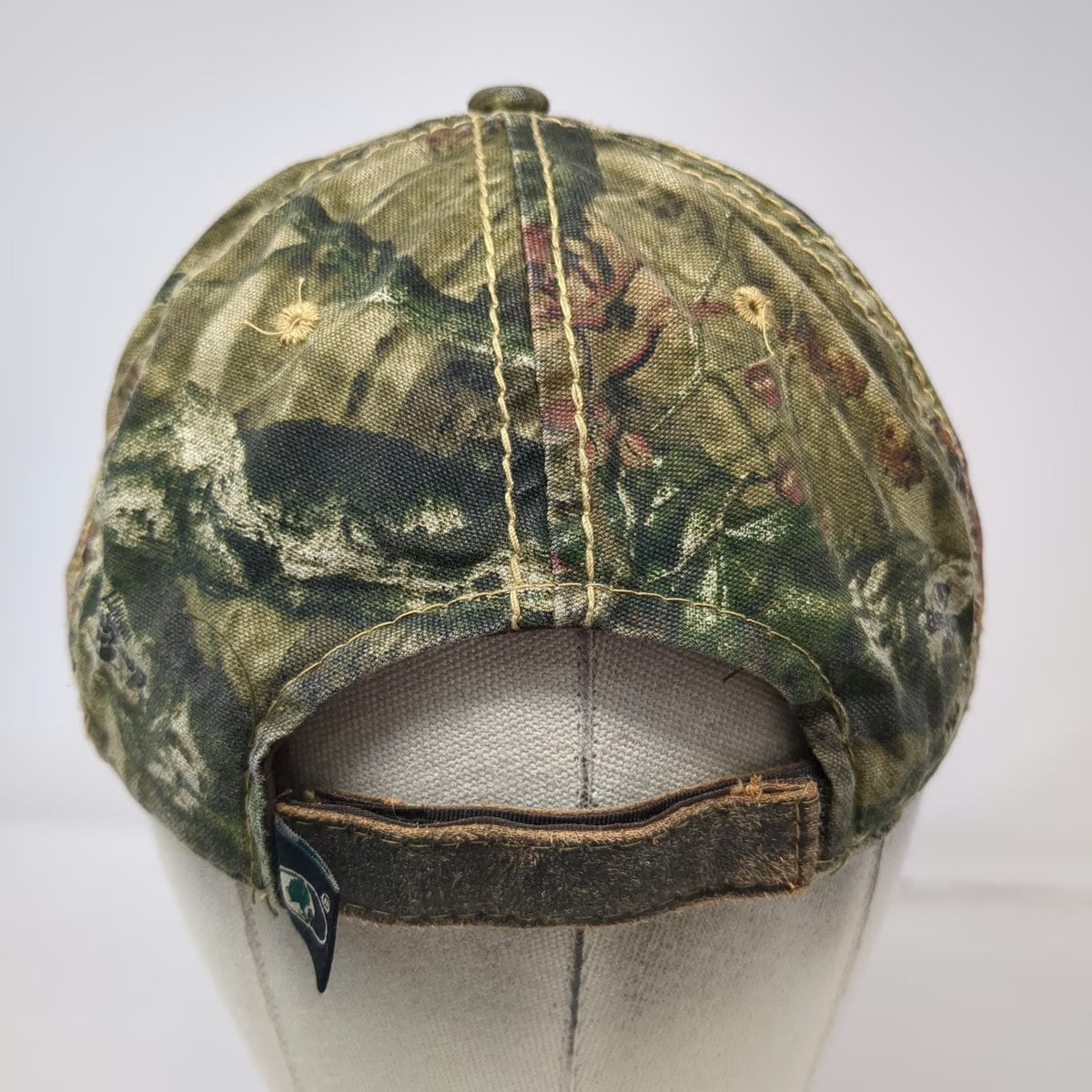 Port Authority Baseball Cap Brown One Size Camo Strapback River Adventures hat