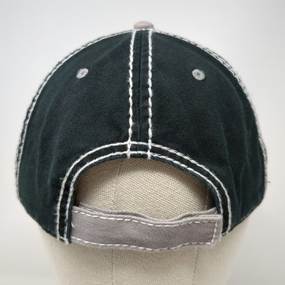 Otto Baseball Cap Gray Black One Size Cd'A Metals Logo Contrast Stitching Hat