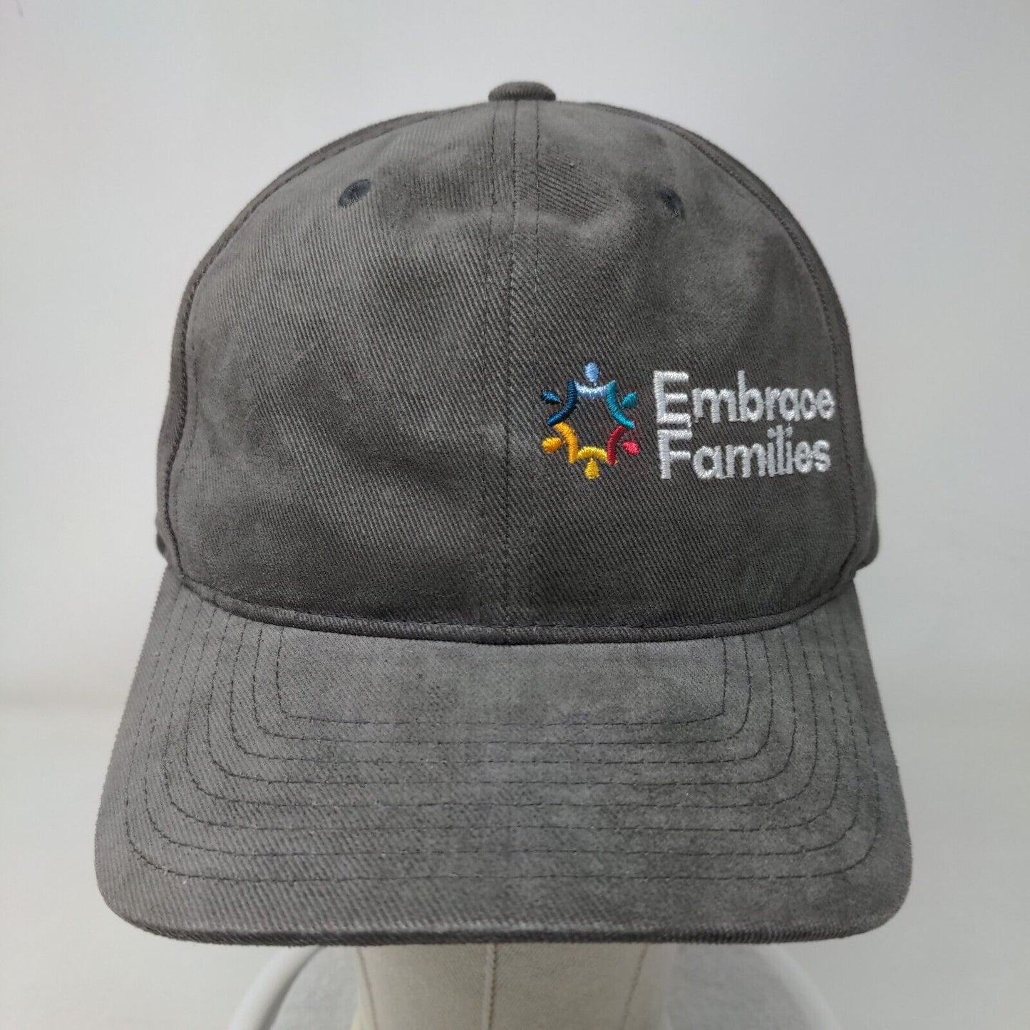 Embrace Families Strapback Hat Gray One Size Embroidered Yupoong