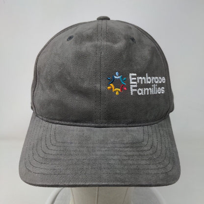 Embrace Families Strapback Hat Gray One Size Embroidered Yupoong
