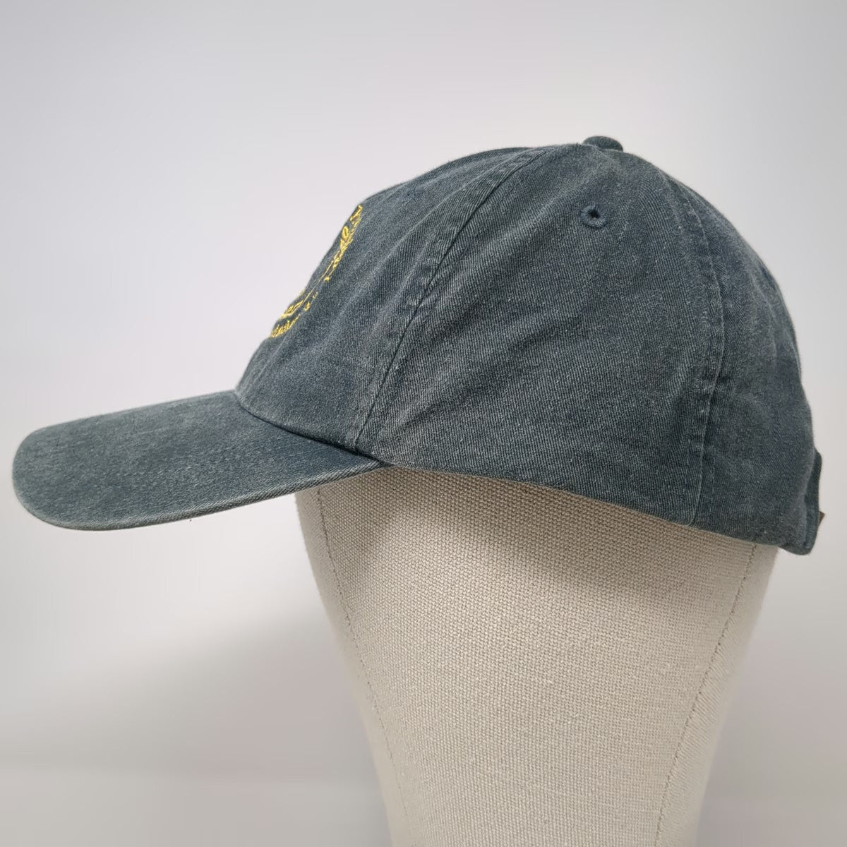 Adams Baseball Cap Green One Size Chesapeake Area Captains Hat Anchor Leather