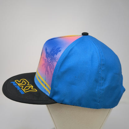 SXY 5 Panel Blue One Size Aruba Open 2022 Beach Tennis Snapback Tropical Hat