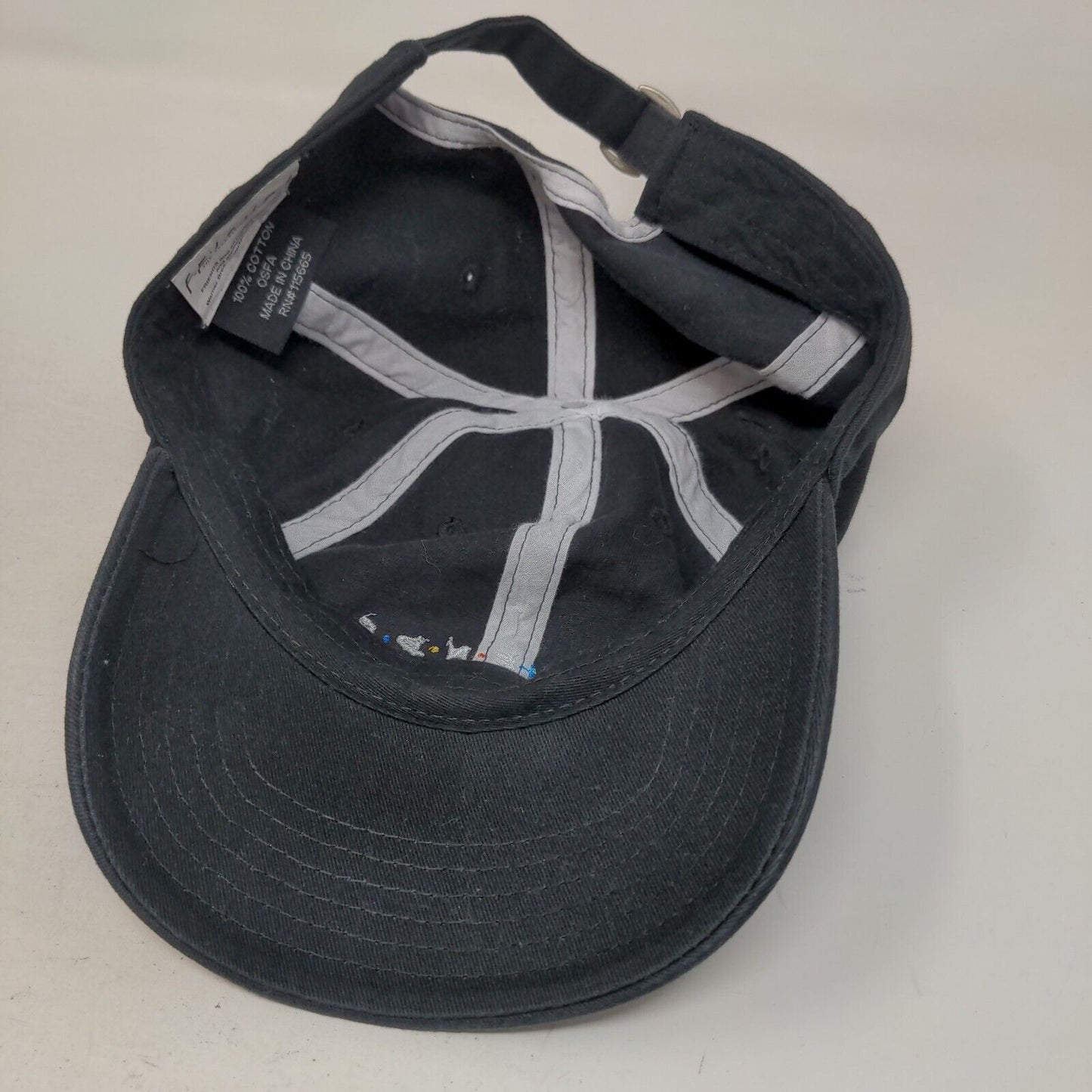 FRIENDS Slideback Trucker Hat Black OSFM Adjustable Embroidered Mesh Back