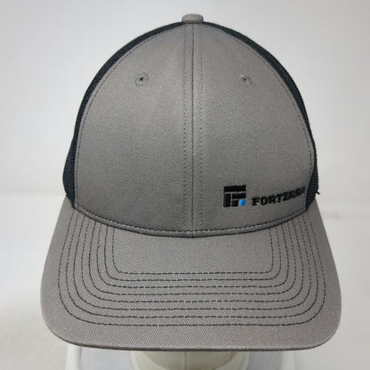Outdoor Cap Trucker Hat Gray One Size Mesh Back Snapback Forterra Logo Hat Black
