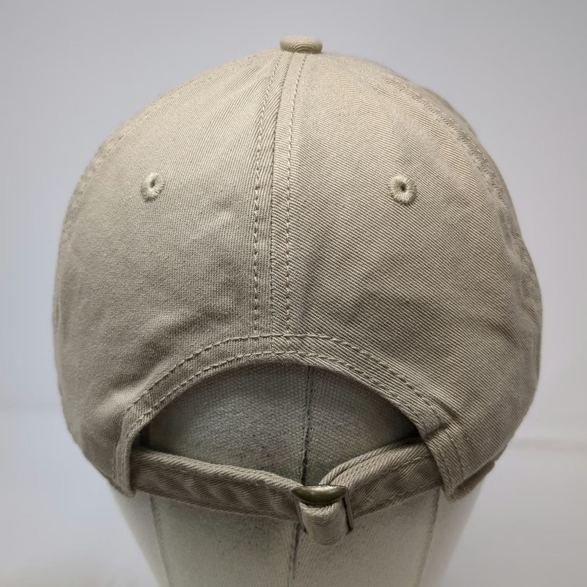 Cap America Baseball Cap Beige One Size Hat Slideback Cotton Camp Buck Freeman