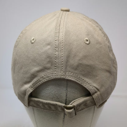 Cap America Baseball Cap Beige One Size Hat Slideback Cotton Camp Buck Freeman