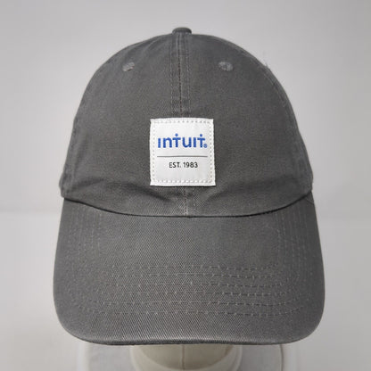 Intuit Patch Slideback Hat Gray One Size Adjustable Quake City Caps