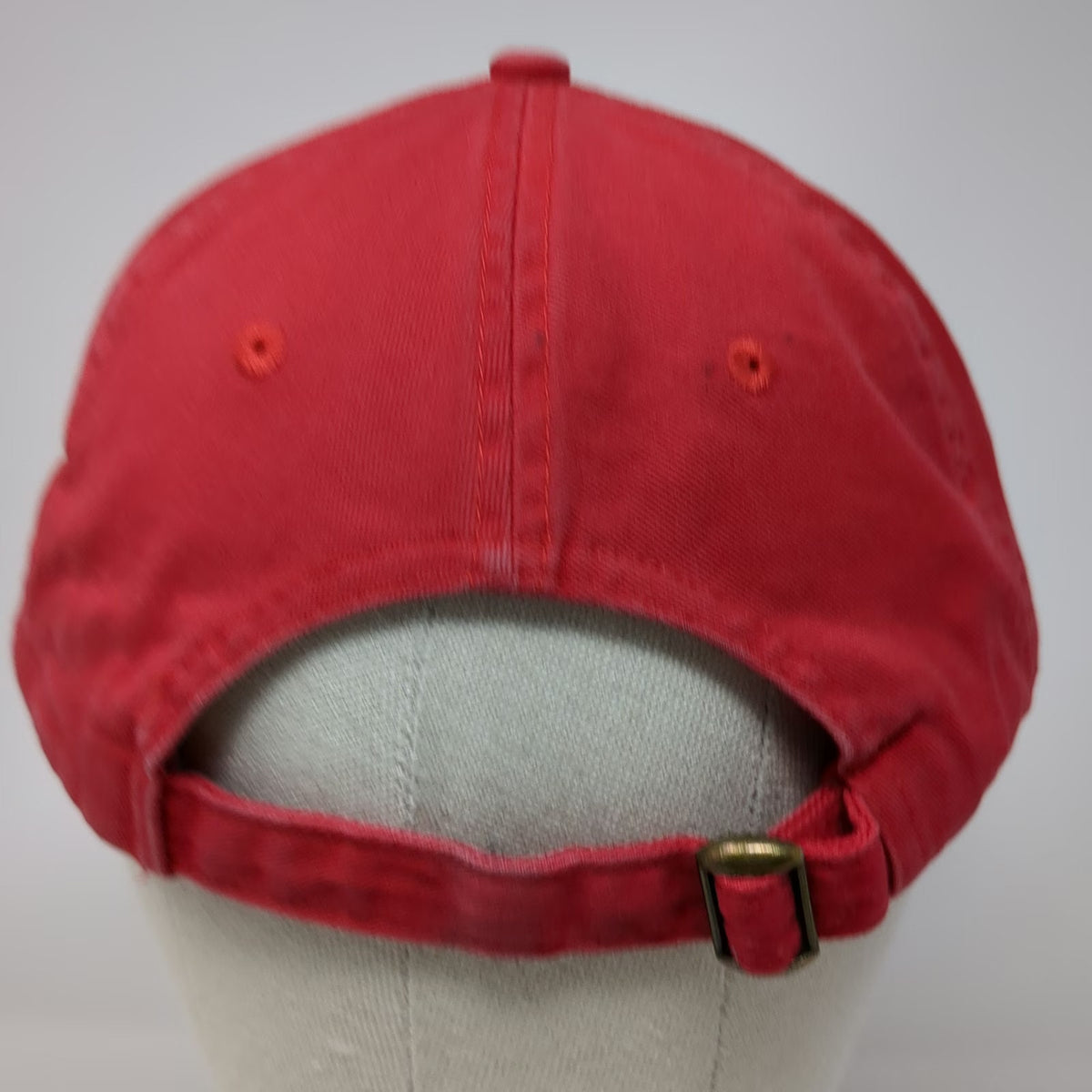 Red One Size Baseball Cap Hat 1000 Islands NY Boldt Castle Slideback Tourist